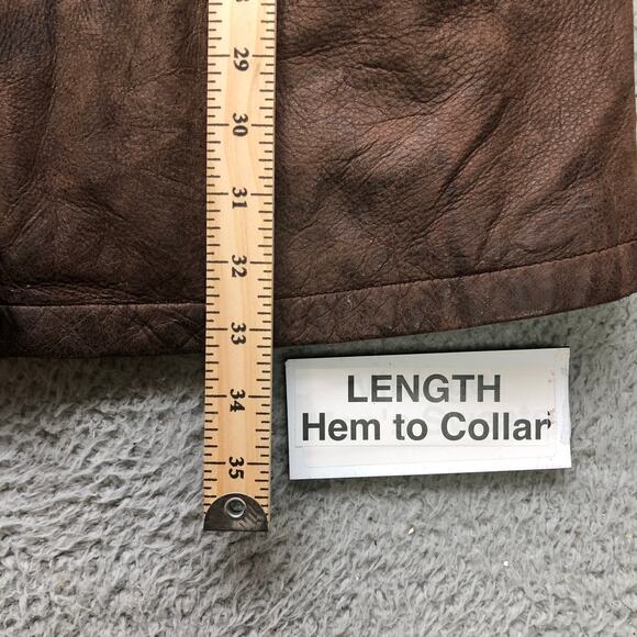 Vintage Wilsons Leather Adventure Bound Long Leather Coat Mens Medium Thinsulate - Picture 8 of 15